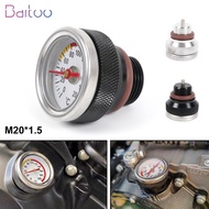 M20x1.5 Motorbike Oil Temperature Gauge Engine Valve Cover Oil Filler Cap For Haojue TR300 / Harley 