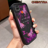 CHENYYKA Casing Hp Untuk Xiaomi Redmi 9C Redmi 9C NFC Redmi 10A POCO C31 Case Casing pola Kupu-kupu