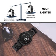 Alloy Titanium Watch Bracelet For Garmin Fenix 8 51Mm 47Mm 7X 6X MARQ Gen 2 Descent 3I G1 Epix Pro