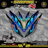 STRIPING STICKER SUPRA X OLD - STRIPING SUPRA X OLD MOTIF HOTFIRE API 01