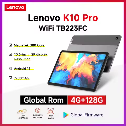 Global Firmware Lenovo Qitian K10 Pro Tablet Pad WiFi TB223FC 10.6 inch 2000*1200 Resolution 7700mAh