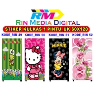 1-door refrigerator sticker code 49-52