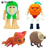 HUAIHAO Creative Articulated Figure 3D Printing Wood Stick Man Figurine Desktop Arm Movable Action F