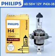 หลอดไฟหน้า H4 PHILIPS 60/55W 12V P43t-38 12342C1