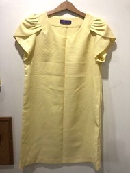 Kezza鵝黃色夏日連身裙/短洋裝（9成新）#23吃土季