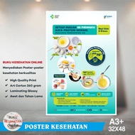 Health Poster - MY PLATE CONTENTS FOR BABY'S BREAST MILK 6-8 MONTHS - Glossy Laminating