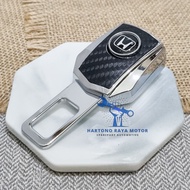 seat belt buckle mobil alarm stopper carbon seatbuckle alarm car - honda