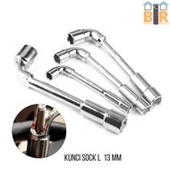 Socket Wrench Set Hexagonal Torque Wrench Socket L 2 Sides 13Mm