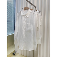 Áo sơ mi nữ dài tay form rộng, vải LINEN bột mịn cao cấp, kiểu dáng Hàn Quốc BỘ SƯU TẬP MỚI 2025