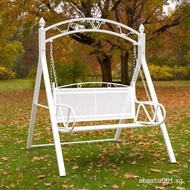Double swing basket chair outdoor wrought iron swing chair rocking chair