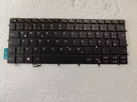 German backlit Keyboard For Dell XPS 13 9370 9317 9380 9305 7390 P82G QWERTZ Layout