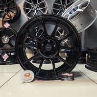 [1PC] Sport Rim 17inch TC105X 17X7.5JJ ET42 5H100 GLASS BLACK | Premium Alloy Wheel