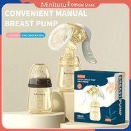 Minitutu Original Manual Breast Pump เครื่องปั๊มนมซิลิโคนดูดแบบปรับได้สำหรับคุณแม่