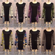 8063 long blouse / baju borong murah