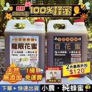 【小農．龍眼蜜✦百花蜜🍯】2025年採收100%台灣．純蜂蜜│免運費+滿額送贈品│小農養蜂園✦純蜜系列│台灣蜂蜜│