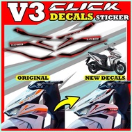 △ ☃ Cover Up Decals for Honda Click 125 V3 / Decals for click v3 New design decals for click V3