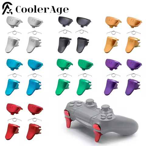 Replacement Triggers for PS4 for Xbox One S/X Controller Aluminum Metal L1 R1 L2 R2 Trigger Buttons