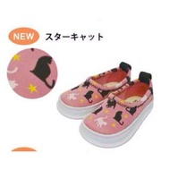 【預購】BS - 日本空運 | SkippOn：粉色黑白貓款，兒童機能戶外鞋(13/14/15/16/17cm) _ 免運 。