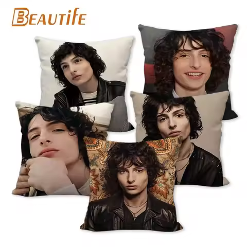 Custom Finn Wolfhard Pillowcase Wedding Decorative Cotton Linen Pillow Case For Home Pillow Cover 45