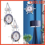 [Koolsoo] Mediterranean Wall Clock Nautical Clock for Bedroom Office Dining Room