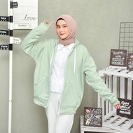 Ready.. Zipper HOODIE SWEATER XXL WOMEN-MEN OVERSIZE | Big SIZE XXL PLAIN HOODIE SWEATER