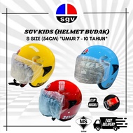 SGV KIDS VISOREX HELMET ( (Topi Keledar budak Children Helmet Sirim Certified)- Size S