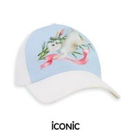 iCONiC RABIT CAP #201140 หมวกผ้า หมวกแฟชั่น พิมพ์ลาย กระต่าย สีฟ้า สีขาว หมวกผญ หมวกผช หมวกแก็ป หมวก