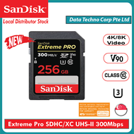 SanDisk Extreme PRO SD Card 4K U3 V90 UHS-II C10 300MB/s Read 260MB/s Write Speed -256GB