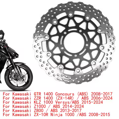 ZX10R Brake Disc Front Disc Brake For Kawasaki ZX-10R Ninja 636 1000 ZX6R Z1000 Z800 ABS KLZ 1000 Ve