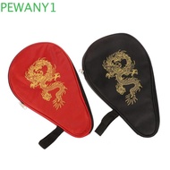 PEWANY1 Ping Pong Racket Bag, Waterproof Gourd Shaped Table Tennis Bat Bag, Sports Accessories Professional Universal Training Racket Bag PE Class