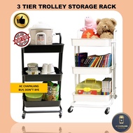 3 Tier Trolley Storage Racks Office Shelves Book Shelving Toys Storage