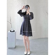 She9999 D281 - Black Ball Chiffon Dress