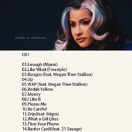 Rap Cardi B Cardi B New Song+Selected Song Collection 3CD Car cd Disc cd aq260622