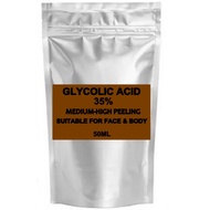 GLICOLIC ACID ASAM GLIKOLAT 35% AGEN PEELING PEMUTIH WAJAH,FLEK,TAHI LALAT,MELASMA,CACAR BADAN MURNI