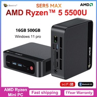 Beelink SER5 MAX Mini PC AMD R5 5500U DDR4/SER9 HX370 DDR5 WiFi6 BT5.2 1000M LAN