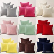Living Room Polyester Pack Cross-Border 4 Solid Color Piece Modern Cushion Cover Code Label Corduroy