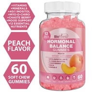 Biofinest Hormonal Balance Gummies – Myo-Inositol (40:1) D-Chiro-Inositol Maca Omega-3 PMS Cycle Sup