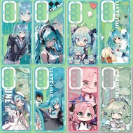 Casing For Motorola Moto G32 G22 Edge 40 Pro G60 G72 5G G52 G30 G53 G9 PLUS  Transparent Hatsune Mik