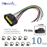 6 Pin Connector Harness Plug MAF Mass Air Flow For Ford Lincoln Mercury 1U2Z-14S411-AA 1L2Z-12B579-A