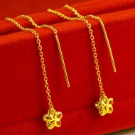 Gold 916 Hoop Earring/ Flower Earrings gold 916