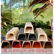 Trapezoid ceramic cave for shrimp, fish, pleco, Crayfish, cory