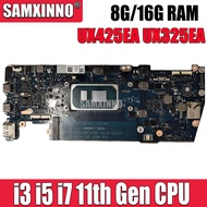 8G I5-1135G7 8G I5-1135G7 UX425EA UX325EA Motherboard For Asus Zenbook 14 13 UX425EA UX325EA Laptop Motherboard With I3 I5 I7 11Th Gen Cpu 8G 16GB RAM