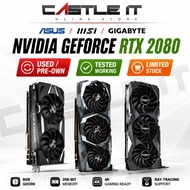 ASUS MSI Gigabyte NVIDIA GeForce RTX 2080 8GB GDDR6 Used Graphics Card
