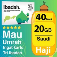 TERBARU Kartu perdana 20GB 40 hari internet roaming arab saudi haji