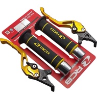 PAKETAN Handgrip RCB Original HG55 + Jalu Stang CNC + Handle Rem Stelan CNC Handgrip Motor Nmax Aero