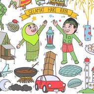 Customize Kad Digital Raya Aidilfitri Budak, Kids Ecard