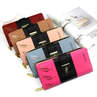 Korean Version Patchwork Color New Long Style 80% off Hollow Leaf Wallet Women's Clutch Long Style P