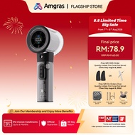 Amgras Icemeta Fan Pro3 Portable Handheld Cooling Misting Fan 6000mAh Dynamic LED Screen