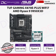 [ Dynacore Bundle ] ASUS TUF GAMING X870E-PLUS WIFI7 Motherboard & AMD Ryzen 9 9950X3D Processor