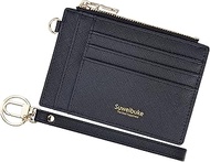 Women Slim Rfid Blocking Credit Card Case Holder Wristlet Zip ID Case Wallet Small Compact Leather W